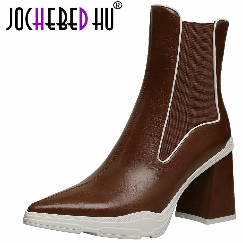 【JOCHEBED HU】New Autumn Winter Shoes Fashion Casual Pointed Toe Wedge Boots Fashion Genuine Leather Ankle Boots Female Party
【JOCHEBED HU】New Autumn Winter Shoes Fashion Casual Pointed Toe Wedge Boots Fashion Genuine Leather Ankle Boots Female Party