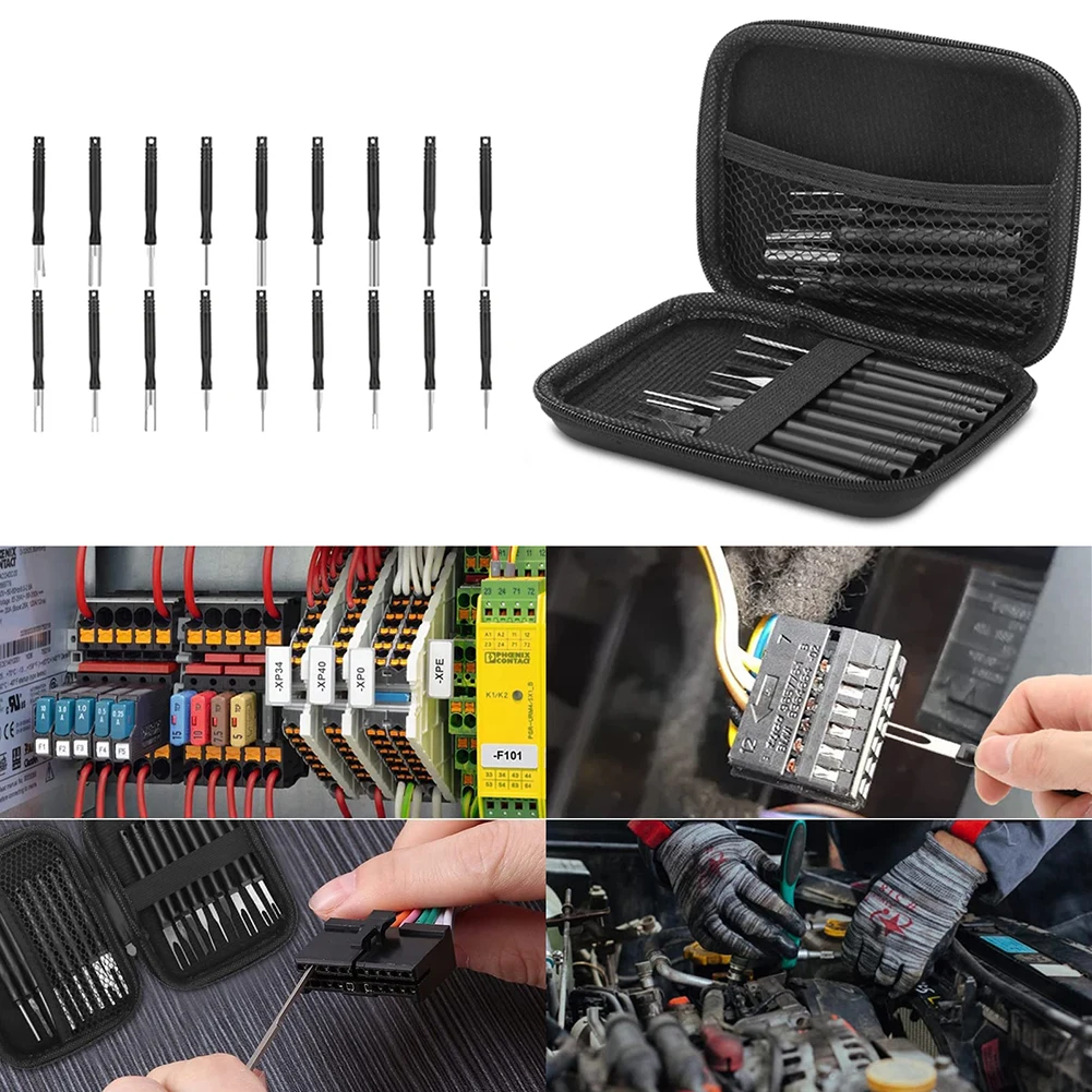 18PS Car Cable Plug Removal Tool Pin Extractor Repair Remover Key Tools With Box For Wiring Harness Household Appliances
18PS Car Cable Plug Removal Tool Pin Extractor Repair Remover Key Tools With Box For Wiring Harness Household Appliances
