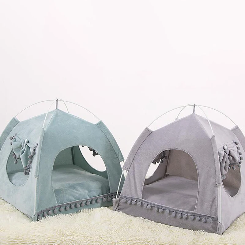 

Pet Cat Tent Summer Cave Hut Cat Sleep House For Kitten Puppy Playpen Cage Basket Cat Nest Kennel Small Dog House Bed