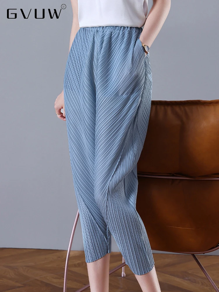 GVUW 2023 Summer Autumn Pencil Pleated Pants For Women Solid Color Elastic Waist Pocket Loose Female Versatile Trousers 17D2188
GVUW 2023 Summer Autumn Pencil Pleated Pants For Women Solid Color Elastic Waist Pocket Loose Female Versatile Trousers 17D2188
