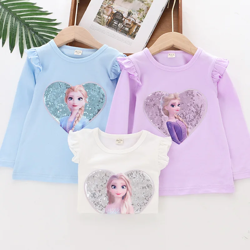 Girls Clothes Children Long Sleeve T-shirts Charm Cartoons Kawaii Anime Frozen Elsa Tops Spring and Autumn Cotton Tee Shirt
Girls Clothes Children Long Sleeve T-shirts Charm Cartoons Kawaii Anime Frozen Elsa Tops Spring and Autumn Cotton Tee Shirt