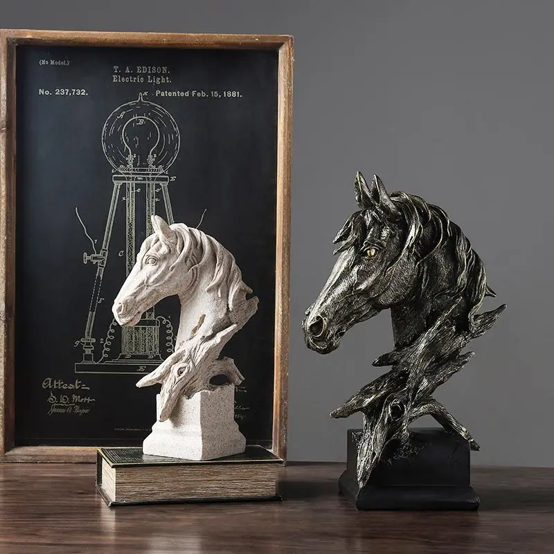 Creative SimpleModern Horse Head Craft Sandstone Character Decoration Photography Props Decoration Sculpture Living Room Decor
Creative SimpleModern Horse Head Craft Sandstone Character Decoration Photography Props Decoration Sculpture Living Room Decor