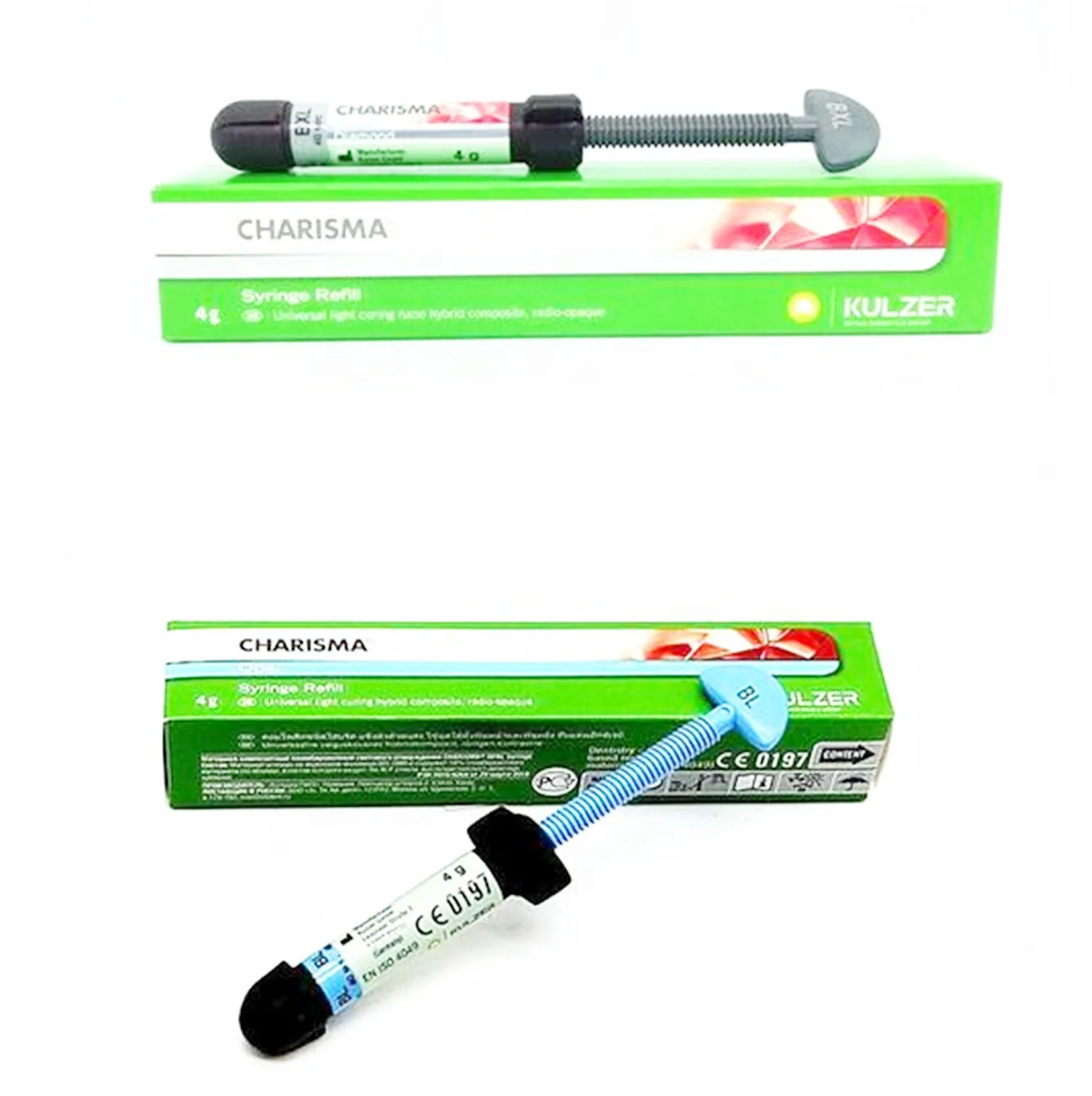 

2 PCS Dental BL BXL Composite Resin Syringe Refill KULZER CHARISMA Diamond Light Curing