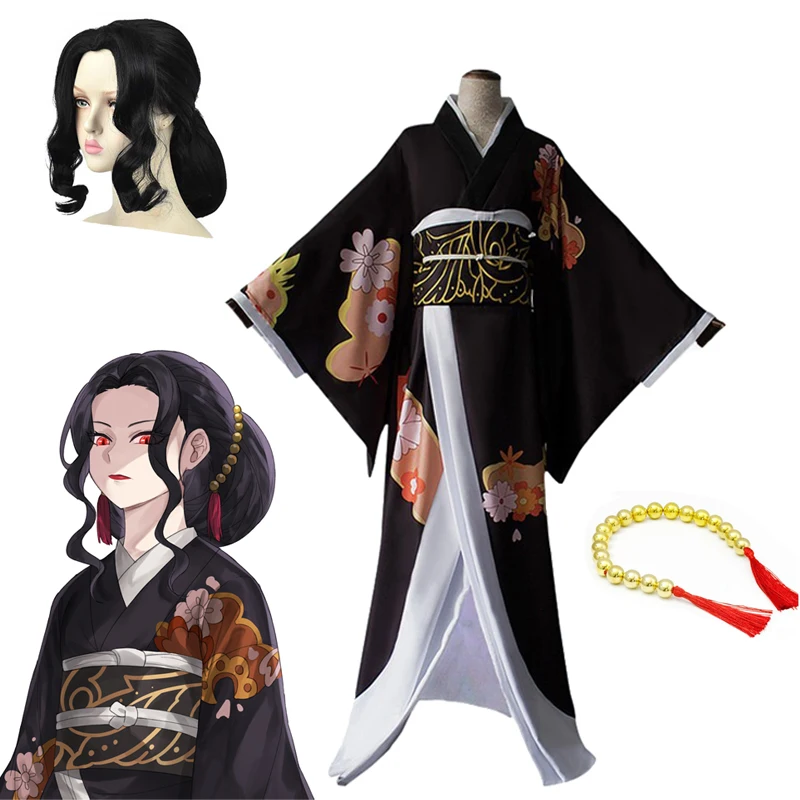 Anime Demon Slayer Kimetsu No Yaiba Kibutsuji Muzan Cosplay Costume Women Kimono Girls Dress Halloween Black Wig Outfit Clothing
Anime Demon Slayer Kimetsu No Yaiba Kibutsuji Muzan Cosplay Costume Women Kimono Girls Dress Halloween Black Wig Outfit Clothing