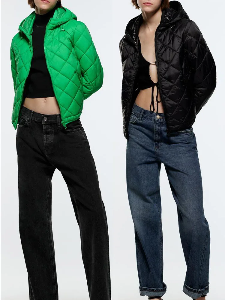 Counter Quality Spring Women's Stand Collar Hooded Long Sleeve Plaid Casual Buckle Adjustment Zipper Pocket Cotton Jacket
Counter Quality Spring Women's Stand Collar Hooded Long Sleeve Plaid Casual Buckle Adjustment Zipper Pocket Cotton Jacket