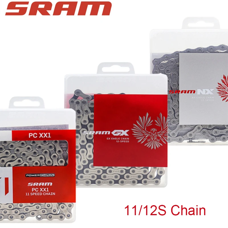 Fit Sram Chain 11/12speed PC XX1 GX NX Bicycle Chain 118L 126L 11V 12V Bike Current Mountain Bike Chain MTB Current Bike Part
Fit Sram Chain 11/12speed PC XX1 GX NX Bicycle Chain 118L 126L 11V 12V Bike Current Mountain Bike Chain MTB Current Bike Part