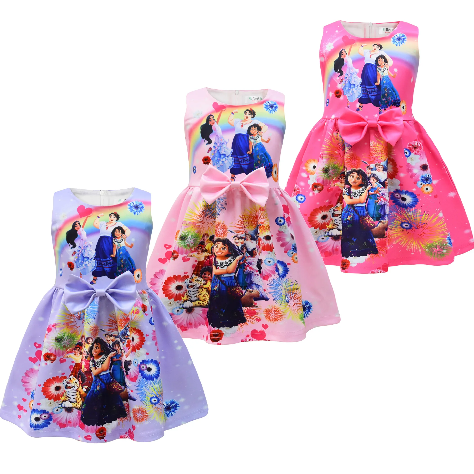 Summer Charm Girls Cartoon Encanto Madrigal Print Dress Kids Bow Sleeveless Birthday Party Clothes
Summer Charm Girls Cartoon Encanto Madrigal Print Dress Kids Bow Sleeveless Birthday Party Clothes