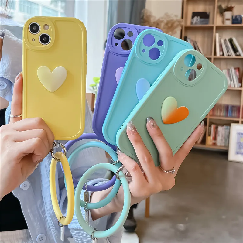 Fashion Bracelet Necklace Hanging Ring Silicone Case For iPhone 13 12 11 Pro Max X XR XS 7 8 Plus SE2 3 Gradient Love Back Cover
Fashion Bracelet Necklace Hanging Ring Silicone Case For iPhone 13 12 11 Pro Max X XR XS 7 8 Plus SE2 3 Gradient Love Back Cover