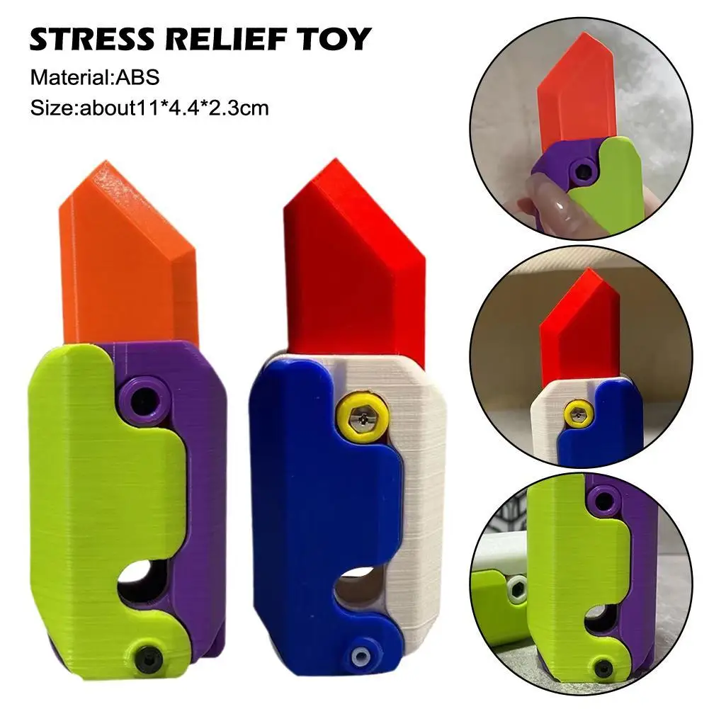 3D Printing Carrot Gravity Knife Fidget Toy Decompression Push Card Toy Antistress Carrot Knife Stress Relief Toy for Kids Adult
3D Printing Carrot Gravity Knife Fidget Toy Decompression Push Card Toy Antistress Carrot Knife Stress Relief Toy for Kids Adult