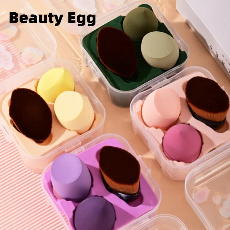 3Pcs Beauty Egg Set Puff with Foundation Brush Water Drop Gourd Makeup Egg Dry and Wet Dual Use Makeup Tool Mix Match Set
3Pcs Beauty Egg Set Puff with Foundation Brush Water Drop Gourd Makeup Egg Dry and Wet Dual Use Makeup Tool Mix Match Set
