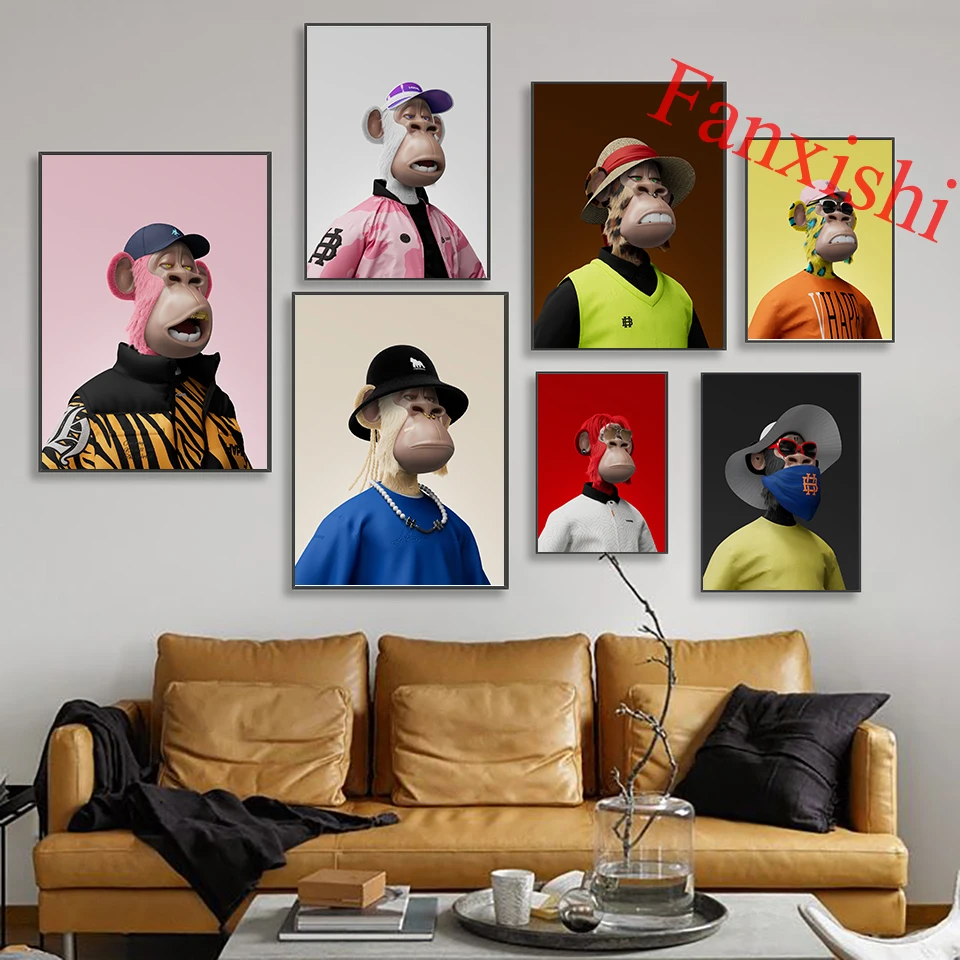 Wall Art Prints Portrait Fashion Monkey Home Decor Painting Animal Canvas Painting Abstract Posters Office Living Room Bedroom
Wall Art Prints Portrait Fashion Monkey Home Decor Painting Animal Canvas Painting Abstract Posters Office Living Room Bedroom