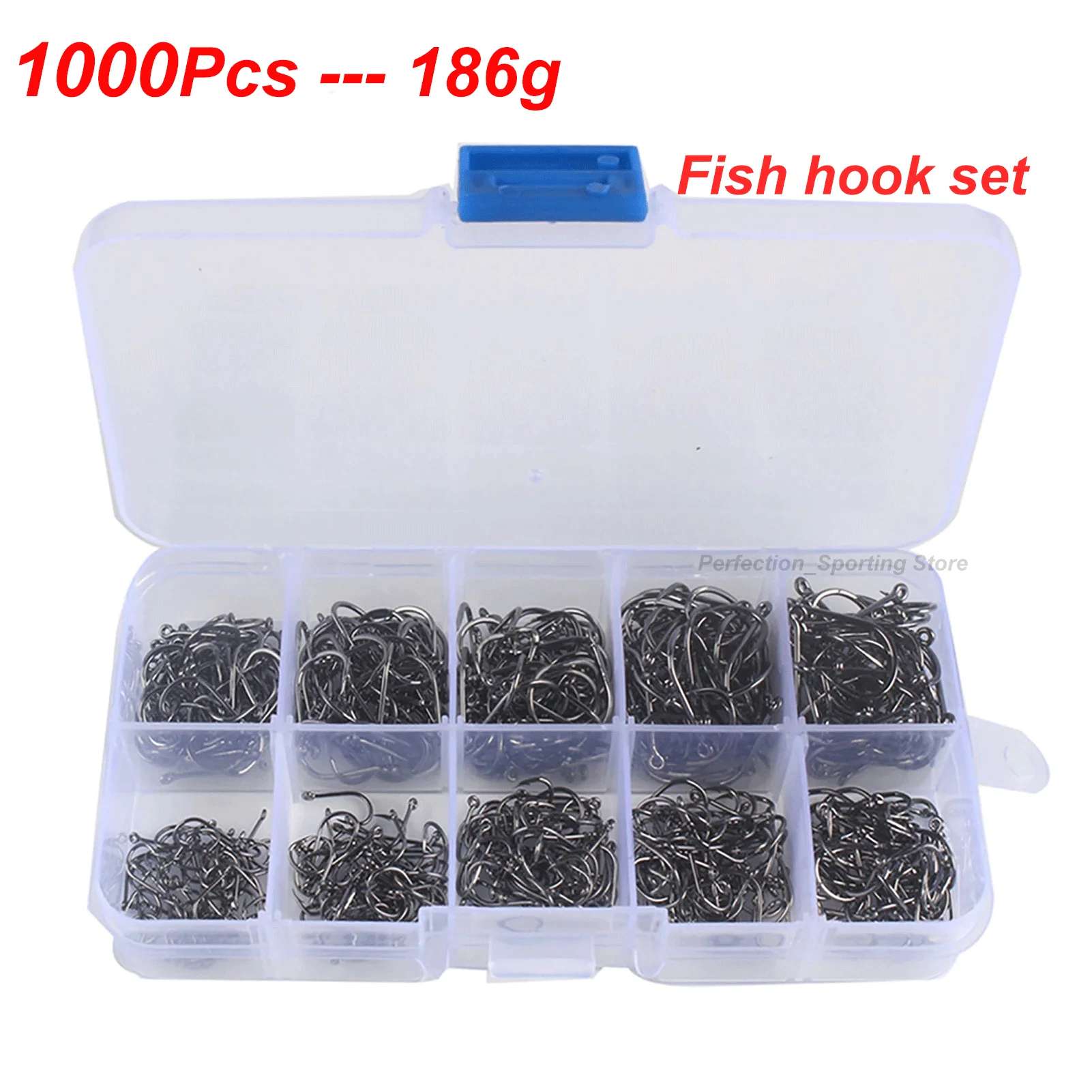 100-1000 Pieces Fish Hook of Fish Hook Box Set Saltwater Fresh Water High Carbon Steel Fish Hook Accessories Fishing Gear
100-1000 Pieces Fish Hook of Fish Hook Box Set Saltwater Fresh Water High Carbon Steel Fish Hook Accessories Fishing Gear
