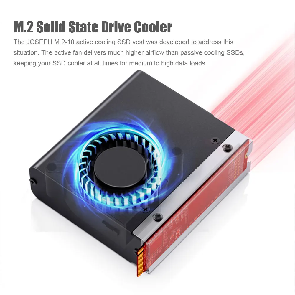 

Jonsbo M.2-10 Aluminum Alloy Active Passive Fan M.2 SSD Cooling Heat Sink M2 2280 Solid State Hard Disk Heat Cooler Radiator
