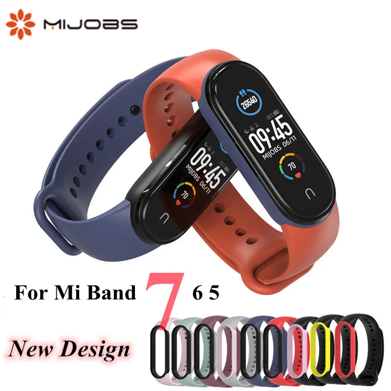 Mijobs Sport Strap for Mi band 7 6 5 Silicone wrist Bracelet Miband 7 6 5 Strap Wristband Smart Band mi band5 For Xiaomi Mi Band
Mijobs Sport Strap for Mi band 7 6 5 Silicone wrist Bracelet Miband 7 6 5 Strap Wristband Smart Band mi band5 For Xiaomi Mi Band