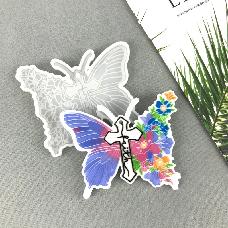 Silicone Mold for Resin Crucifix-Butterfly Handmade Keychain Silicone Mold with Hole Keychain Mold DIY Keychains Jewelry X3UD
Silicone Mold for Resin Crucifix-Butterfly Handmade Keychain Silicone Mold with Hole Keychain Mold DIY Keychains Jewelry X3UD