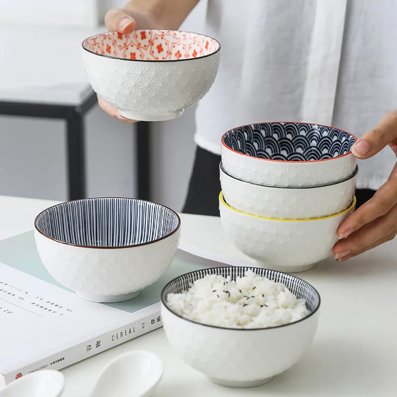 

Japanese Ceramic Bowls 12oz,for Ceramic Ramen Bowls for Noodle,Porcelain Bowls Pasta,Salad,Cereal,Soup&Microwave&Dishwasher Safe