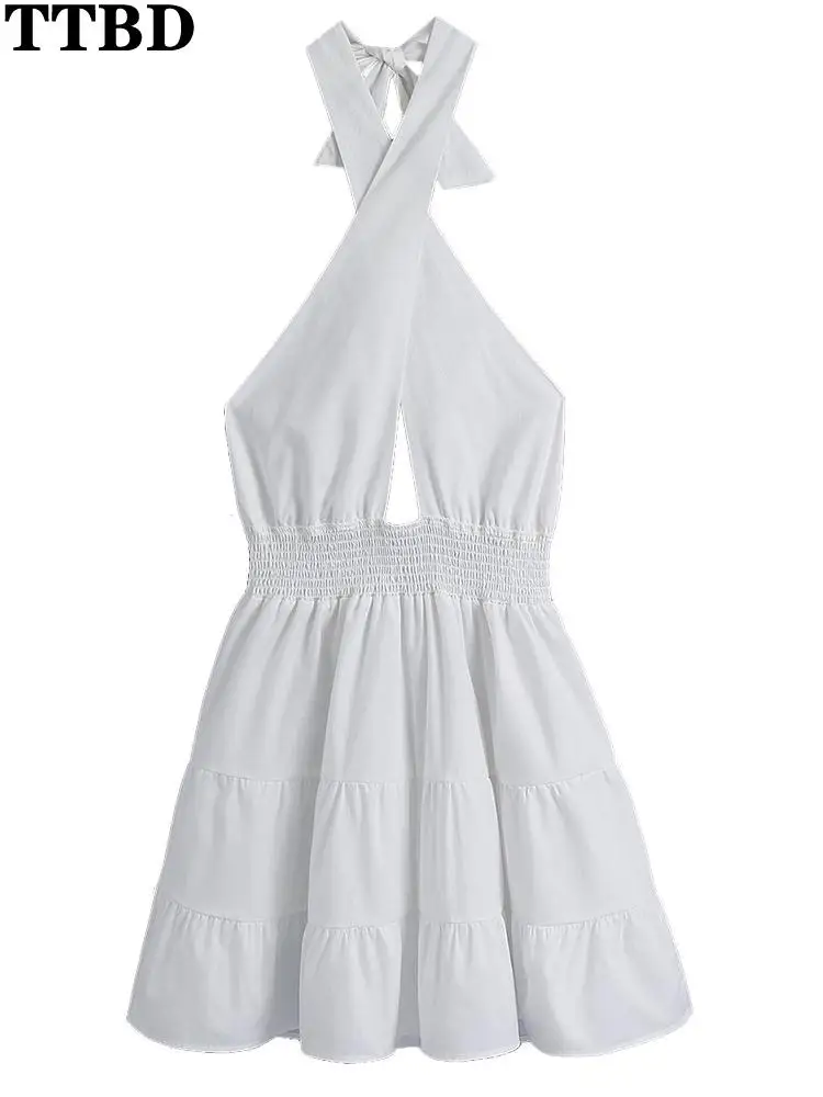 TTBD vestidos elegantes para mujer 2022 fashion hollow out cross tie traf mini halter dress vintage sleeveless female dresses
TTBD vestidos elegantes para mujer 2022 fashion hollow out cross tie traf mini halter dress vintage sleeveless female dresses