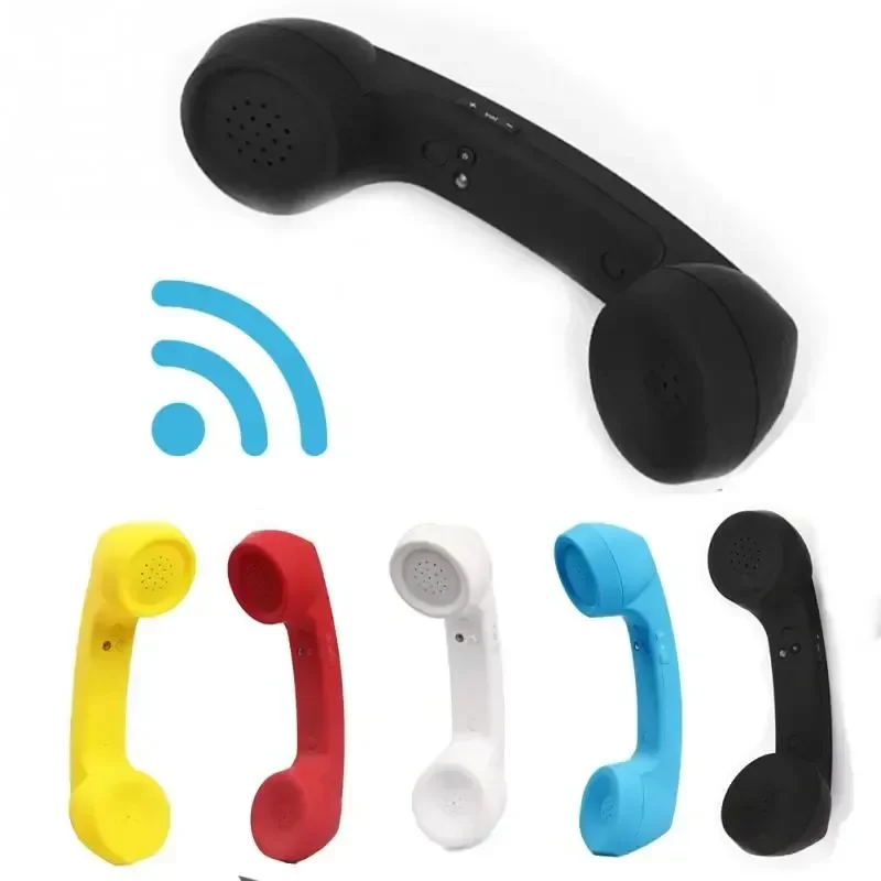 

sease Stereo Mobile Phone Home Receivers Radiation Proof Telephone Handset ABS Comfortable Call Accessories Bluetooth Wireless