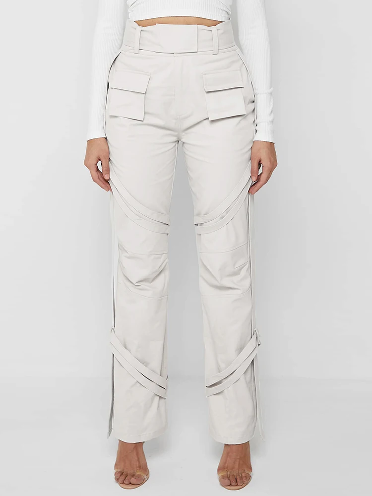 Weird Puss Casual Straight Cargo Pants Women Ribbon Solid Full Sporty Trend Pockets Joggers Wild Street Hipster Outdoor Bottoms
Weird Puss Casual Straight Cargo Pants Women Ribbon Solid Full Sporty Trend Pockets Joggers Wild Street Hipster Outdoor Bottoms