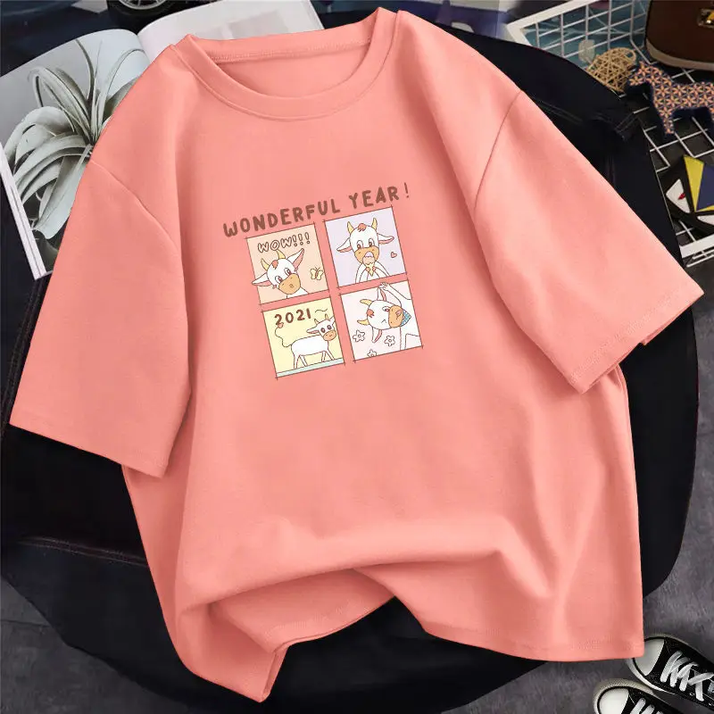 2021 Korean Cotton Harajuku T-shirt Woman Tshirts Korean Cat Kawaii T Shirt Womens Clothing Ullzang Graphic Tees Female
2021 Korean Cotton Harajuku T-shirt Woman Tshirts Korean Cat Kawaii T Shirt Womens Clothing Ullzang Graphic Tees Female