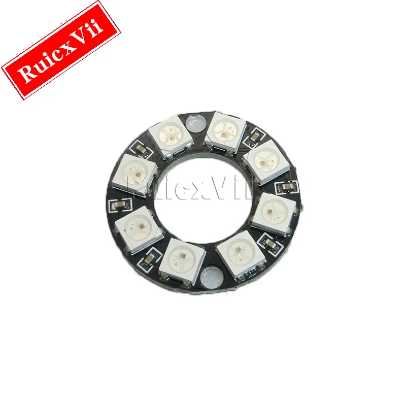 5 шт. круглые 8 бит Ws2812 5050 Rgb светодиодные умные полноцветные макетные платы с большим кольцом
5 шт. круглые 8 бит Ws2812 5050 Rgb светодиодные умные полноцветные макетные платы с большим кольцом