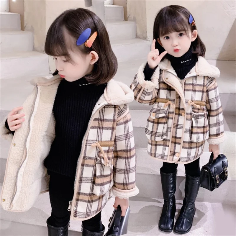 Girls Woolen Coat Jacket Outwear 2022 Fashion Plus Thicken Spring Autumn Cotton Overcoat Comfortable Teenagers Tops Children's C
Girls Woolen Coat Jacket Outwear 2022 Fashion Plus Thicken Spring Autumn Cotton Overcoat Comfortable Teenagers Tops Children's C