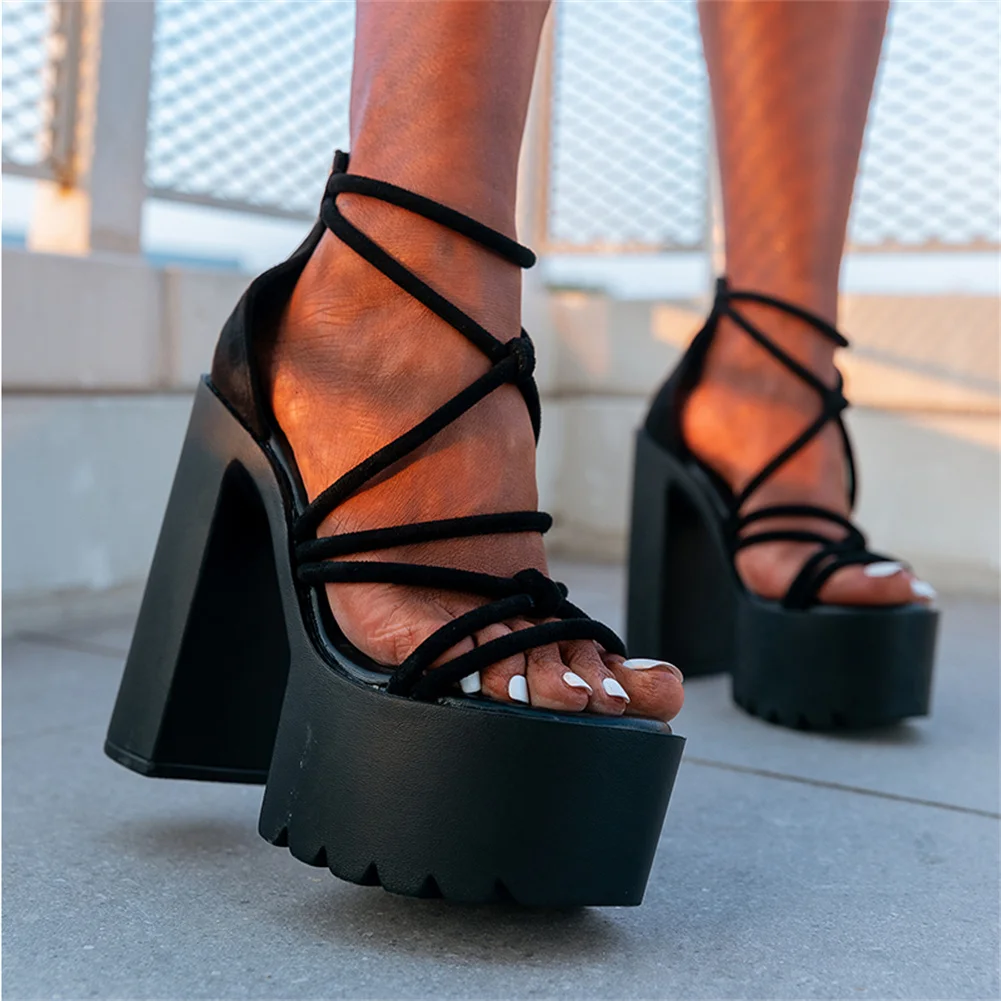 Size 34-41 Women's Sandals 2022 Summer Gladiator Sandals Ladies Thick Heel Platform Cross Open Toe Party OL Sexy Shoes
Size 34-41 Women's Sandals 2022 Summer Gladiator Sandals Ladies Thick Heel Platform Cross Open Toe Party OL Sexy Shoes