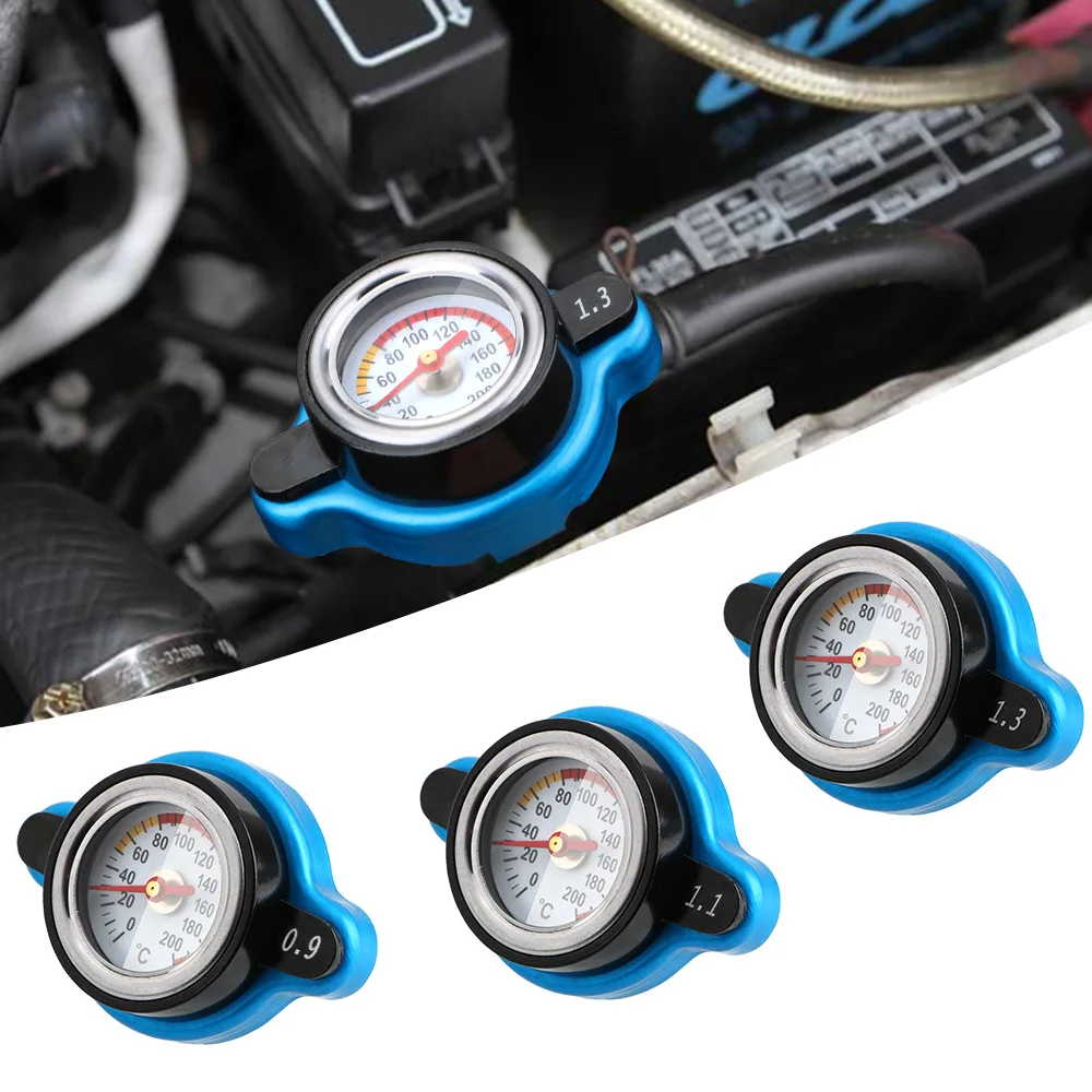 Temperature Gauge 0.9/1.1/1.3 Bar Thermo Radiator Cap Car Accessories Pressure Balance Function Tank Cover Replacement
Temperature Gauge 0.9/1.1/1.3 Bar Thermo Radiator Cap Car Accessories Pressure Balance Function Tank Cover Replacement