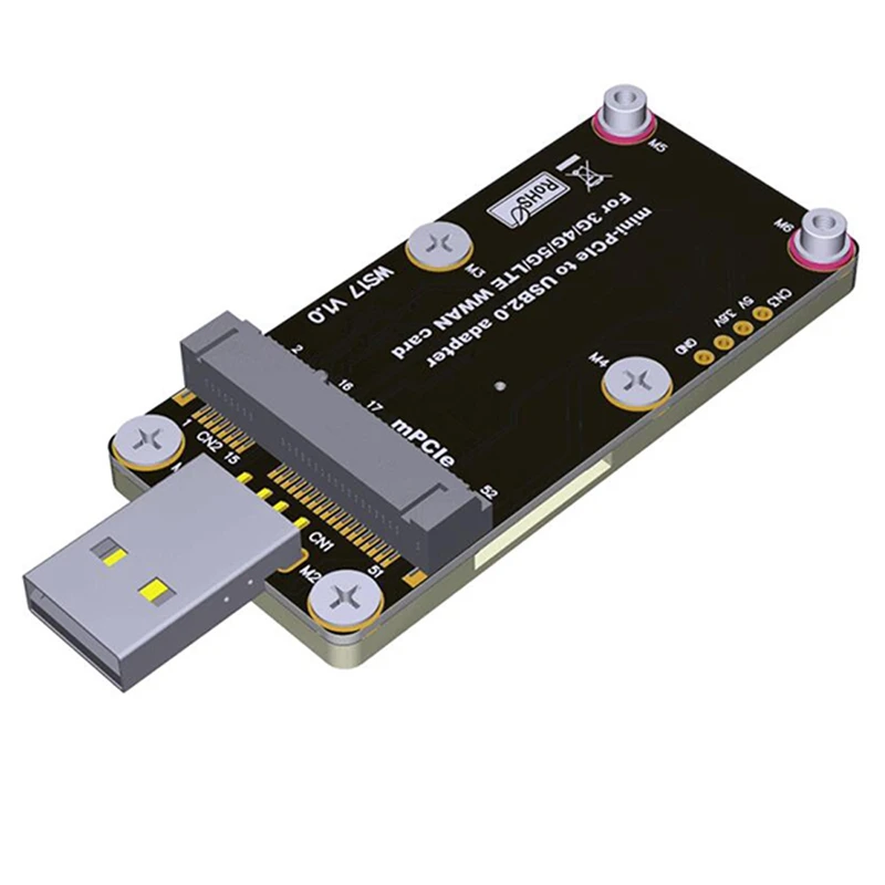 Адаптер Mini-PCIe к USB 2,0 для 3G/4G/5G/LTE, карта WWAN с SIM-картой, слот для двух карт, высокая скорость MPCIE в USB 2,0, переходная карта
Адаптер Mini-PCIe к USB 2,0 для 3G/4G/5G/LTE, карта WWAN с SIM-картой, слот для двух карт, высокая скорость MPCIE в USB 2,0, переходная карта