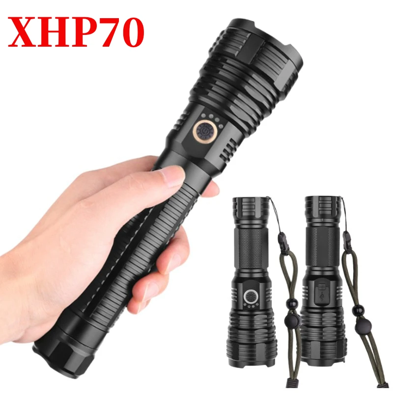 Светодиодный мощный фонарик XHP70 с зарядкой от USB, масштабируемый тактический фонарь для кемпинга, охоты, экстренного использования
Светодиодный мощный фонарик XHP70 с зарядкой от USB, масштабируемый тактический фонарь для кемпинга, охоты, экстренного использования