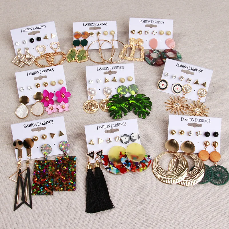 LATS Women's Earrings Set Tassel Acrylic Pearl Earrings for Women Bohemian Fashion Jewelry 2021 Geometric Kolczyki Drop Earings
LATS Women's Earrings Set Tassel Acrylic Pearl Earrings for Women Bohemian Fashion Jewelry 2021 Geometric Kolczyki Drop Earings