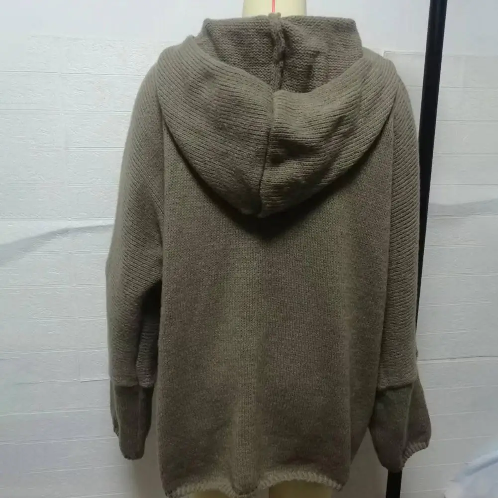 Chic Women Batwing Sleeve Knitted Loose Hooded Cardigan Sweater Coat Cold Resistant Warm
Chic Women Batwing Sleeve Knitted Loose Hooded Cardigan Sweater Coat Cold Resistant Warm