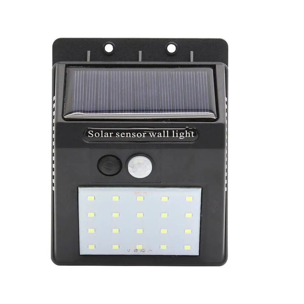Solar LED Lights 20leds Outdoor PIR Motion Sensor Wall Lamp Waterproof Solar Powered Sunlight for Garden Street Yard Decoration
Solar LED Lights 20leds Outdoor PIR Motion Sensor Wall Lamp Waterproof Solar Powered Sunlight for Garden Street Yard Decoration