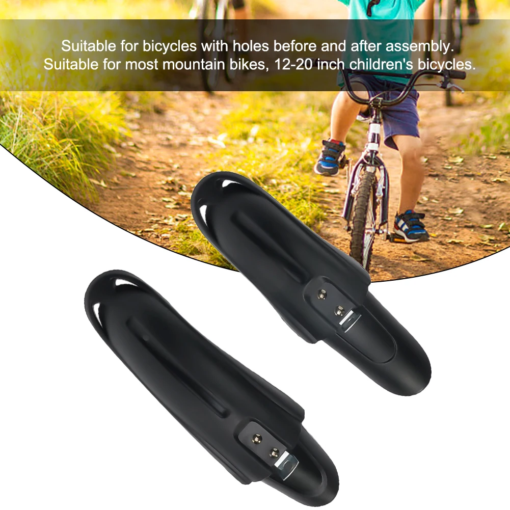 Impact resistance Bicycle mudguard Kids bike mudguards For children's bike PVC plastic Rotate freely 1 pair Front&Rear mudguard
Impact resistance Bicycle mudguard Kids bike mudguards For children's bike PVC plastic Rotate freely 1 pair Front&Rear mudguard
