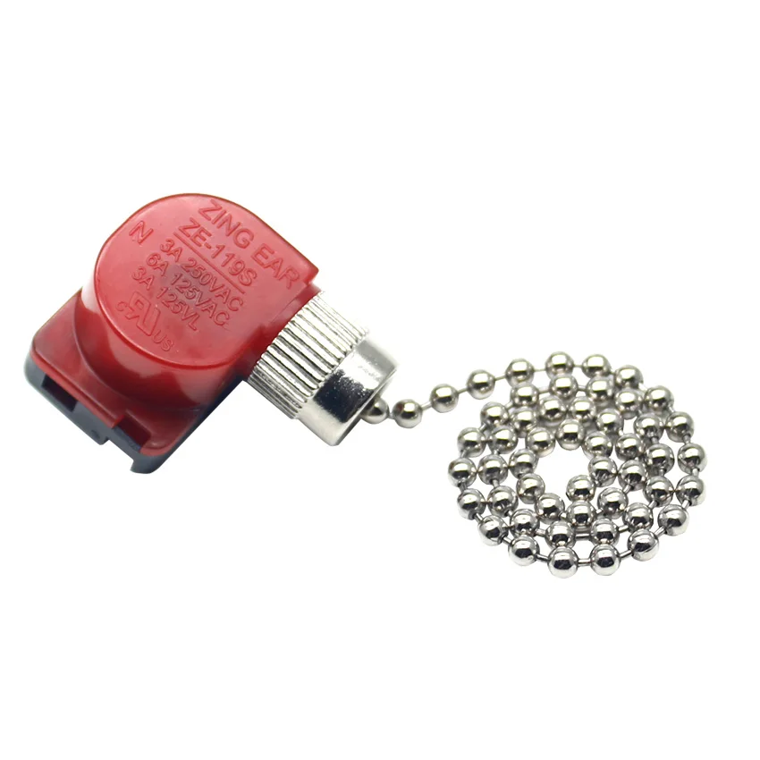 ZE-109S Ceiling Fan Switch Zing Ear Pull Chain Light Switch
ZE-109S Ceiling Fan Switch Zing Ear Pull Chain Light Switch
