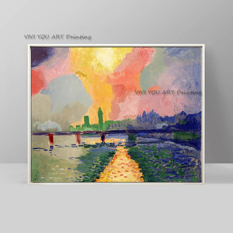 Handmade Color Paintings Modern Abstract Light Art Porch Decor Canvas Oil Painting Simple Large-size Rainbow Mural View Drawing
Handmade Color Paintings Modern Abstract Light Art Porch Decor Canvas Oil Painting Simple Large-size Rainbow Mural View Drawing