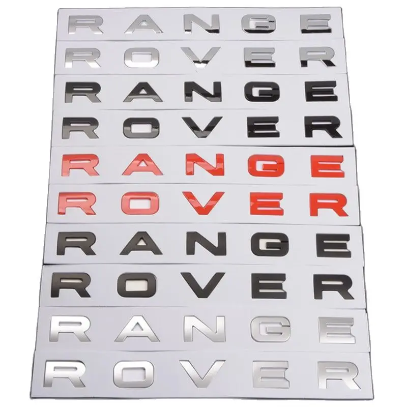 

Автомобильный значок Land Rover на переднюю крышку мотоцикла, чехол на заднюю крышку багажника, Спортивная эмблема Range Rover, черная, красная
