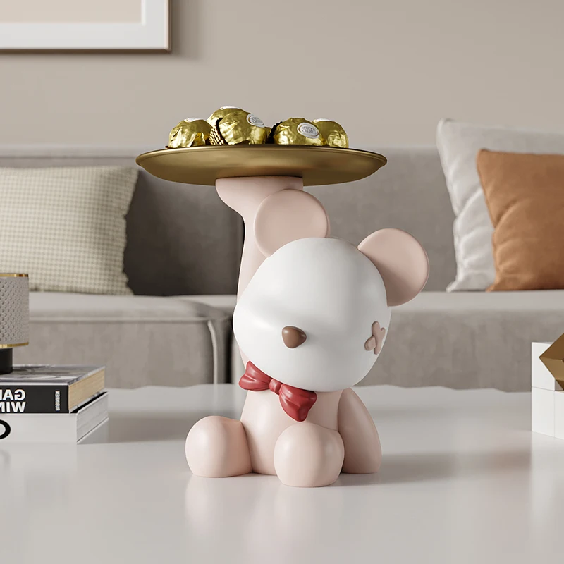 Nordic Bear Sculpture Storage Tray Ornament Figurines for Interior Kawaii Room Decor Living Room Decoration Bedroom Accessories
Nordic Bear Sculpture Storage Tray Ornament Figurines for Interior Kawaii Room Decor Living Room Decoration Bedroom Accessories