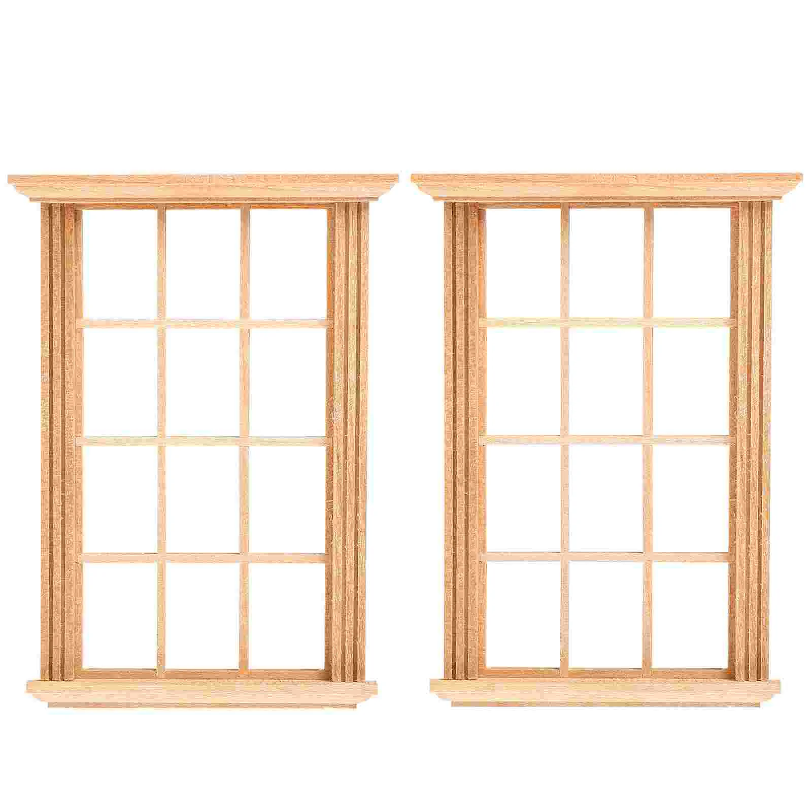 2 Pcs Childrens Room Decor Mini Window Frame Model Miniature Toy Furniture Frames
2 Pcs Childrens Room Decor Mini Window Frame Model Miniature Toy Furniture Frames