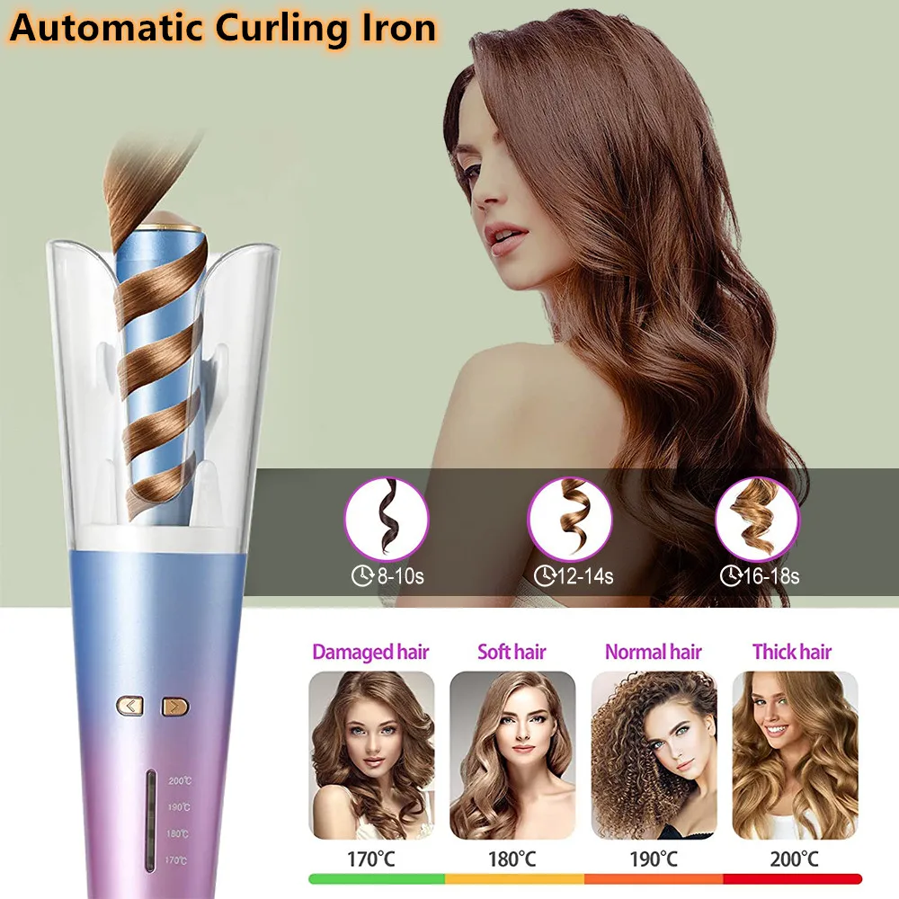 Automatic Curling Iron Auto Rotating Hair Curler LCD Electric Wave Styling Tool Styler Multifunctional Air Spin Magic Machine
Automatic Curling Iron Auto Rotating Hair Curler LCD Electric Wave Styling Tool Styler Multifunctional Air Spin Magic Machine