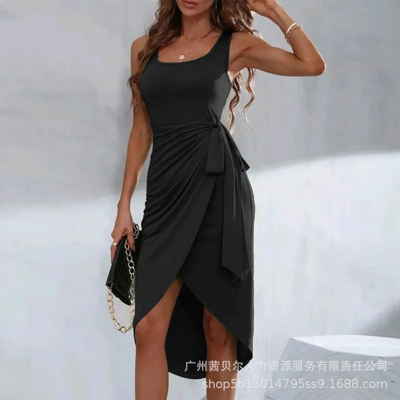 Women's Dress Summer Fashion Slim Bandage Pullover Split Irregular Dress Women's Sexy Sleeveless Round-Neck High Waist Dress
Women's Dress Summer Fashion Slim Bandage Pullover Split Irregular Dress Women's Sexy Sleeveless Round-Neck High Waist Dress