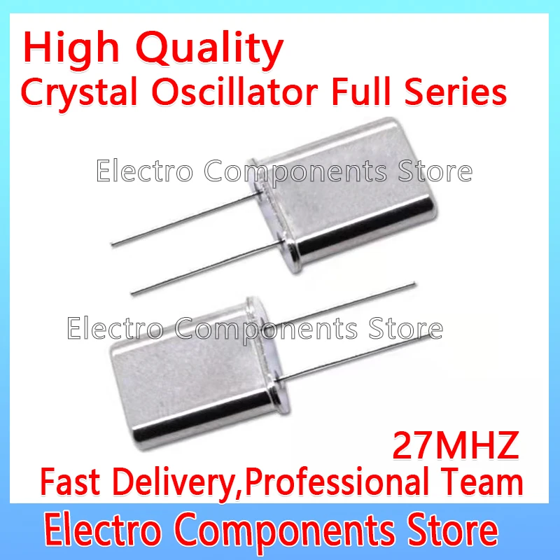 5PCS/Lot 27M HC-49U 27MHZ 27.000MHZ 2P Passive Crystal Oscillator 49U 2Pin Resonator DIP Through Hole DIP-2P
5PCS/Lot 27M HC-49U 27MHZ 27.000MHZ 2P Passive Crystal Oscillator 49U 2Pin Resonator DIP Through Hole DIP-2P