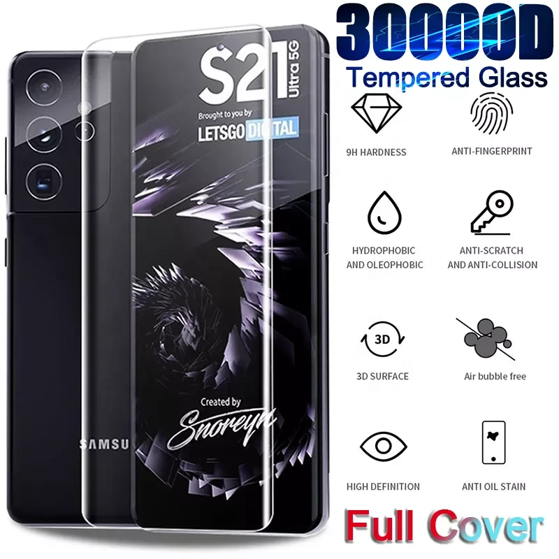 

Tempered Glass Galaxy For S21 S20 Ultra S10Plus 5G Screen Protector For Samsung Note 20 Ultra Note10 9 8 S10E S9 S8 Plus