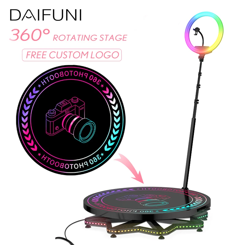 DAIFUNI 360 Photo Booth Automatic Rotation Slow Fast Spin Machine with Live Video Shooting Control for Parties Celebrate Event
DAIFUNI 360 Photo Booth Automatic Rotation Slow Fast Spin Machine with Live Video Shooting Control for Parties Celebrate Event