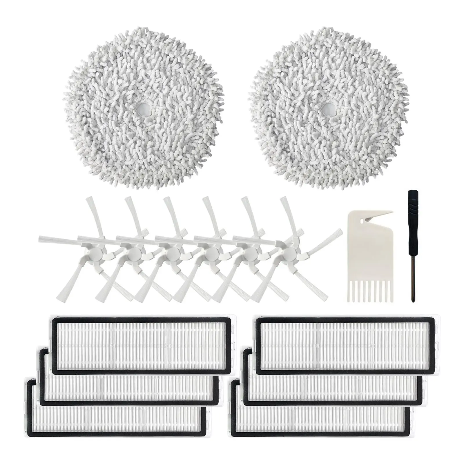 Accessory Kit for W10 / W10 Pro Robot Vacuum Cleaner Side Brush HEPA Filter Mop Cloth
Accessory Kit for W10 / W10 Pro Robot Vacuum Cleaner Side Brush HEPA Filter Mop Cloth