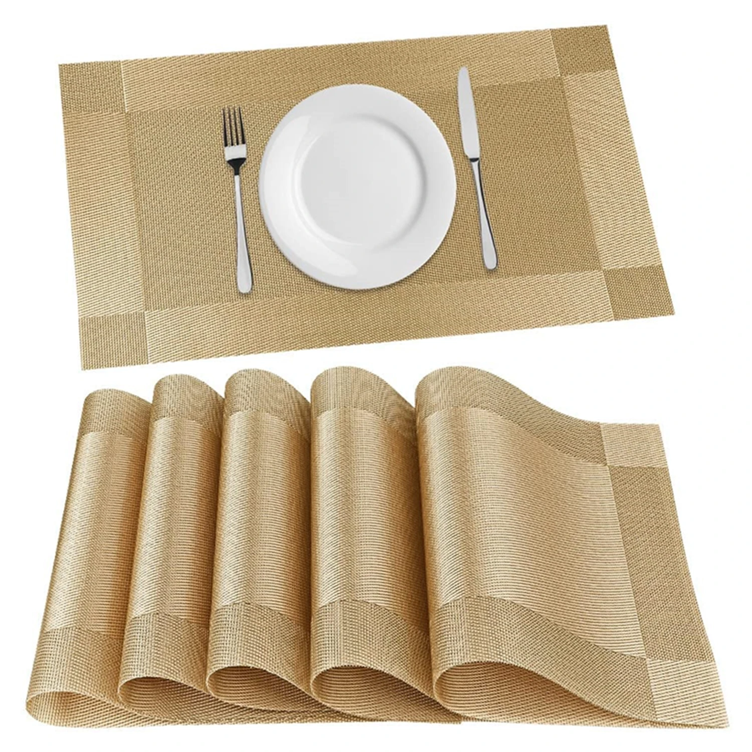 2/4/6PCS Heat Resistant Placemats Pvc Dining Tableware Table Mat Insulation Waterproof Easy To Clean Coasters Kitchen Accessorie
2/4/6PCS Heat Resistant Placemats Pvc Dining Tableware Table Mat Insulation Waterproof Easy To Clean Coasters Kitchen Accessorie