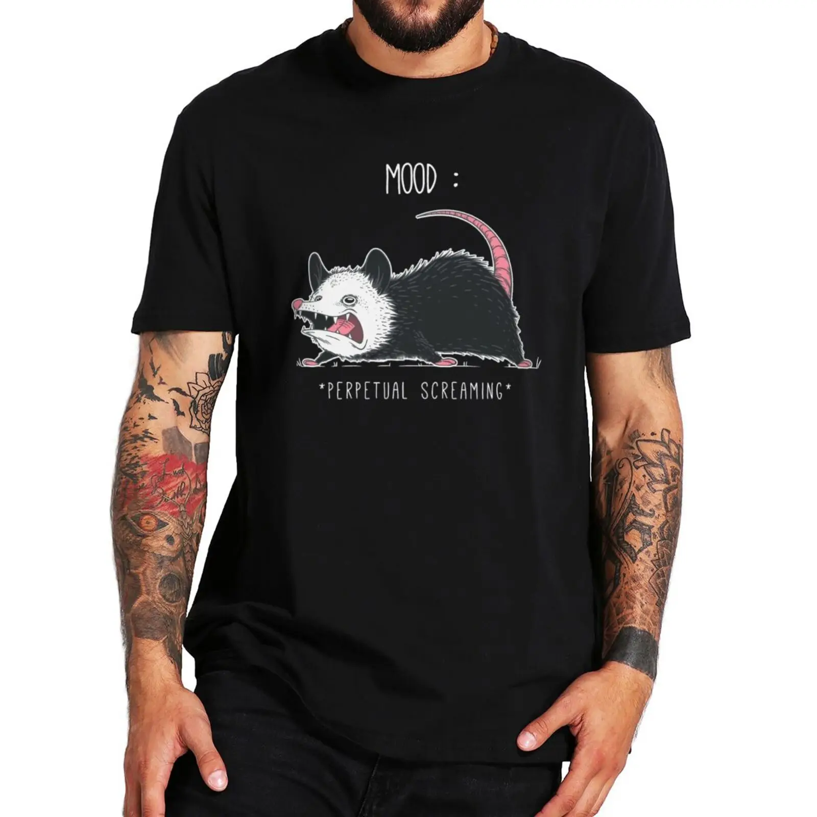 Dark Mood Possum Screaming T Shirt Funny Cute Animal Opossum Men's Tshirt 100% Cotton Oversize For Unisex Camiseta
Dark Mood Possum Screaming T Shirt Funny Cute Animal Opossum Men's Tshirt 100% Cotton Oversize For Unisex Camiseta