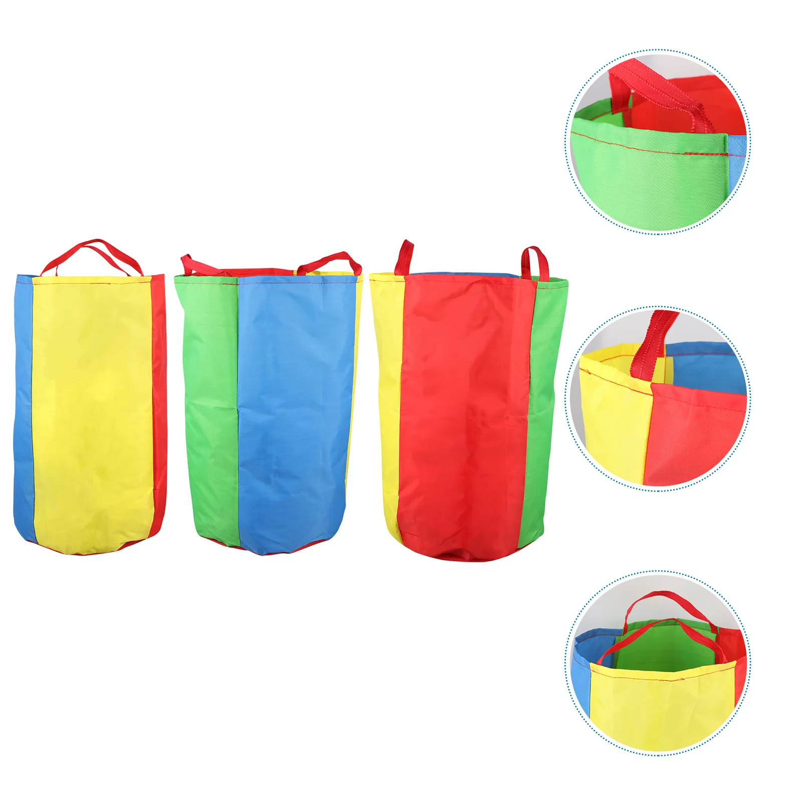 

3 Pcs Kangaroo Jumping Bag Bean Kids Sack Race Game Bags Hop Props Fabric Colorful Parent-child