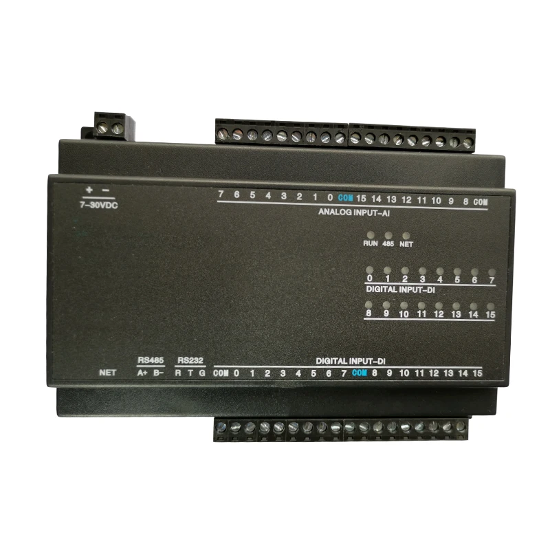 8 AI 24 DI Аналоговый Цифровой вход 232 485 Ethernet LAN RJ45 Modbus RTU TCP IP DIN-рейка дистанционный контроллер ввода-вывода
8 AI 24 DI Аналоговый Цифровой вход 232 485 Ethernet LAN RJ45 Modbus RTU TCP IP DIN-рейка дистанционный контроллер ввода-вывода