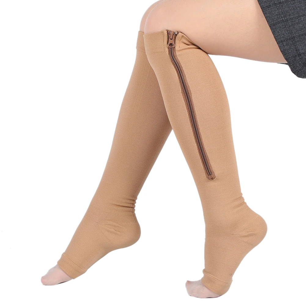 Zipper Compression Socks Elastic Unisex Compression Socks High Stockings Calf Compression Stockings Varicose Veins Treat Shaping
Zipper Compression Socks Elastic Unisex Compression Socks High Stockings Calf Compression Stockings Varicose Veins Treat Shaping